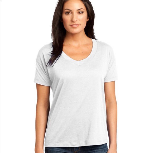 Tie Dye Modal Blend V-Neck Tee - Picture 3 of 3